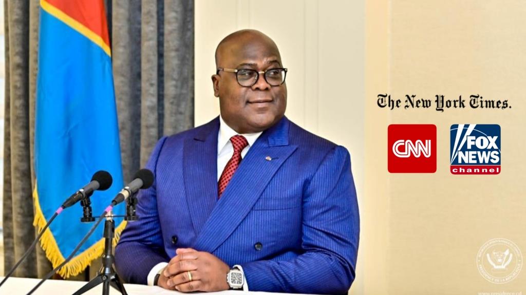 Président Félix Tshisekedi face aux médias américains à l'AGNU80