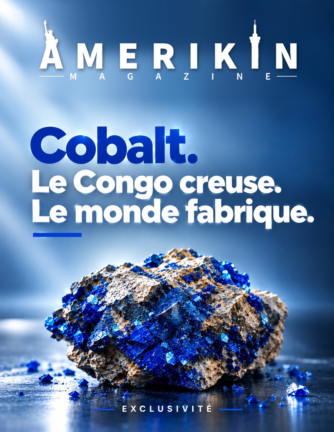 Couverture Amerikin : Cobalt. Le Congo creuse. Le monde fabrique.